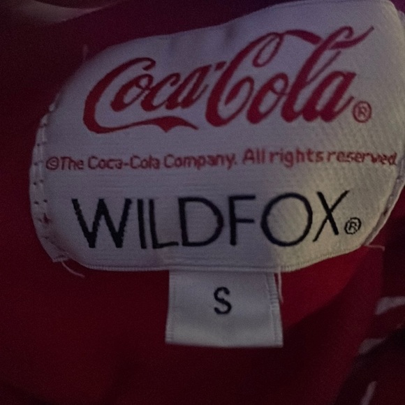 Wildfox X Coca Cola Enjoy Red Sherpa Faux Vintage Crewneck Sweatshirt - Picture 2 of 6